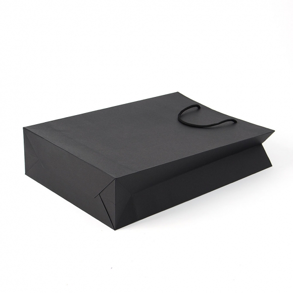 심플 세로형 종이 쇼핑백 5p세트(32x44cm) (블랙)  