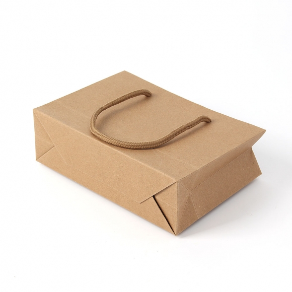 심플 가로형 종이 쇼핑백 10p세트(19x13cm) (크라프트)  