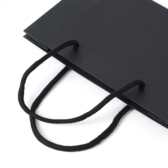 심플 가로형 종이 쇼핑백 10p세트(21x14cm) (블랙)  