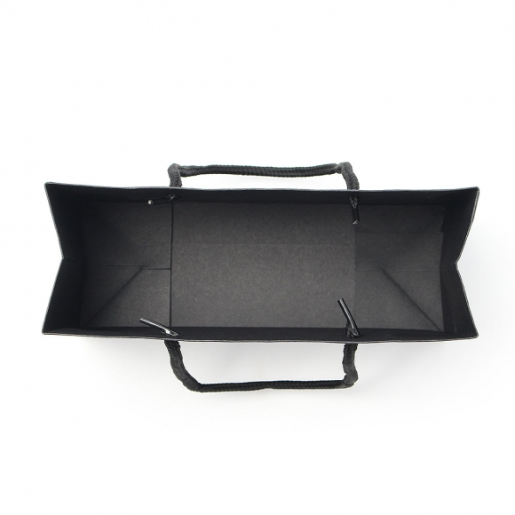 심플 가로형 종이 쇼핑백 10p세트(21x14cm) (블랙)  