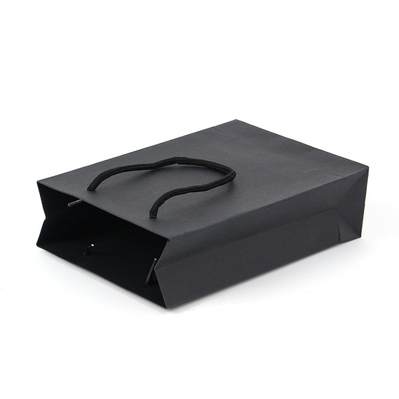 심플 세로형 종이 쇼핑백 10p세트(15x22cm) (블랙)   