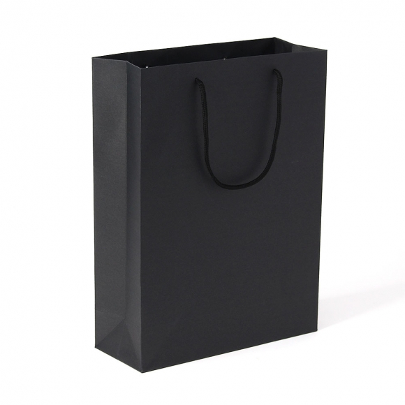 심플 세로형 종이 쇼핑백 5p세트(26x35cm) (블랙)   