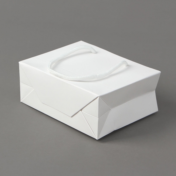 심플 가로형 종이 쇼핑백 10p세트(15x12cm) (화이트)   