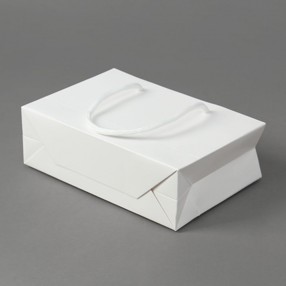 심플 가로형 종이 쇼핑백 10p세트(19x13cm) (화이트) 