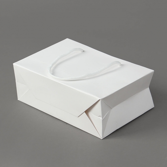 심플 가로형 종이 쇼핑백 10p세트(21x14cm) (화이트)   