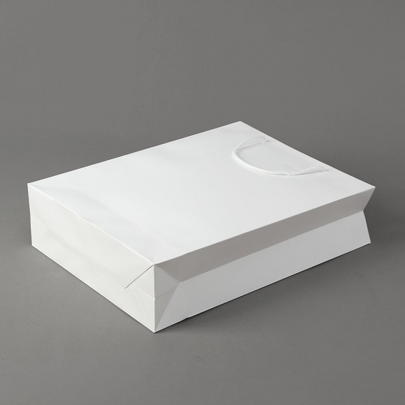심플 세로형 종이 쇼핑백 5p세트(30x40cm) (화이트) 