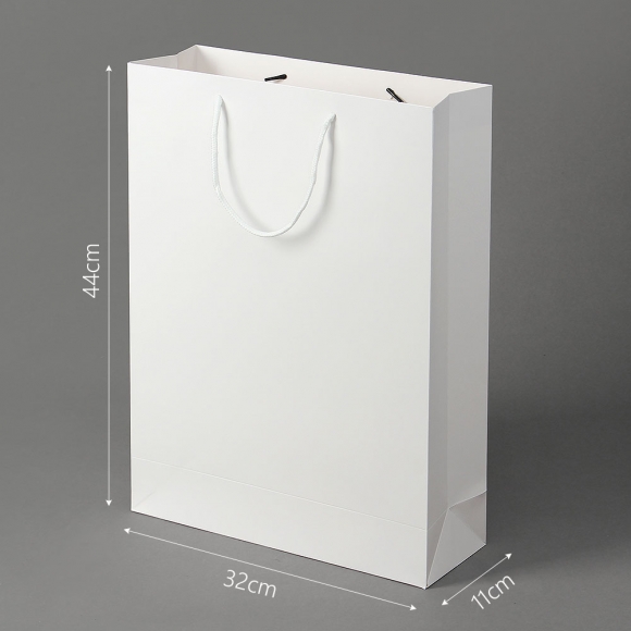 심플 세로형 종이 쇼핑백 5p세트(32x44cm) (화이트)  