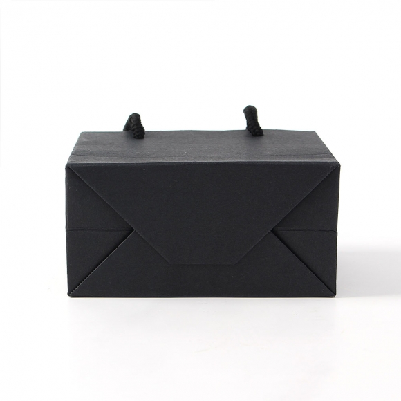 심플 가로형 종이 쇼핑백 10p세트(12x10cm) (블랙)   