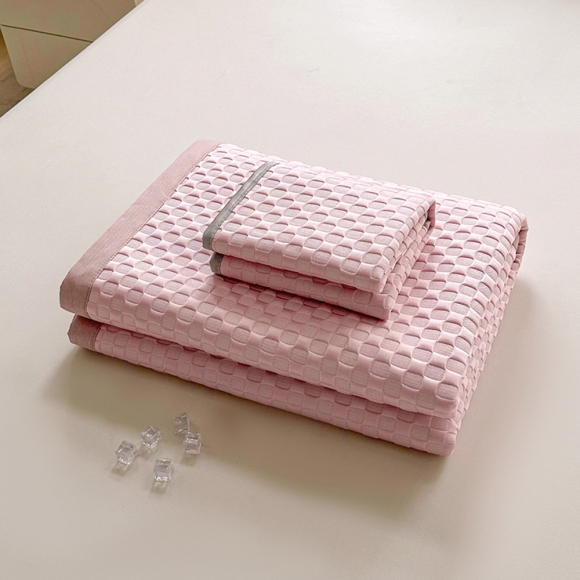 쿨터치 침대패드+베개커버 2p세트(150cm)(핑크)
