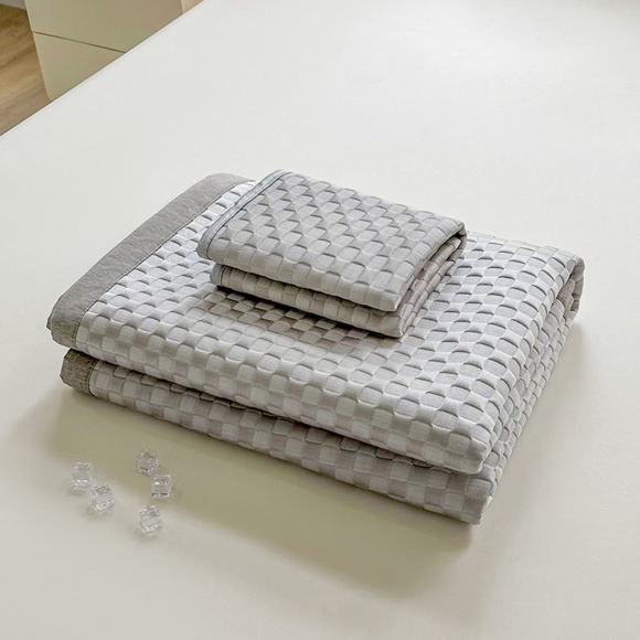 쿨터치 침대매트+베개커버 2p세트(150cm)(그레이)
