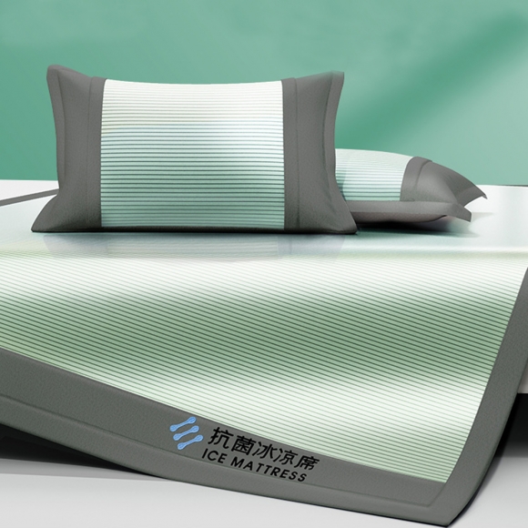 냉감 침대패드+베개커버 2p세트(150cm)(그린)