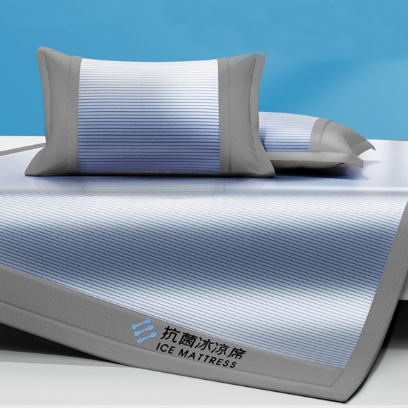 냉감 침대패드+베개커버 2p세트(150cm)(블루)