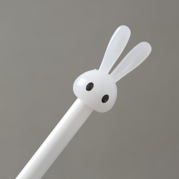 깜찍 토끼 중성볼펜 10p세트(화이트) (0.5mm)