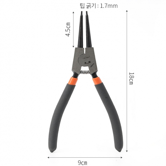 공구존 강력 스냅링 플라이어(일자 벌림) (18cm)