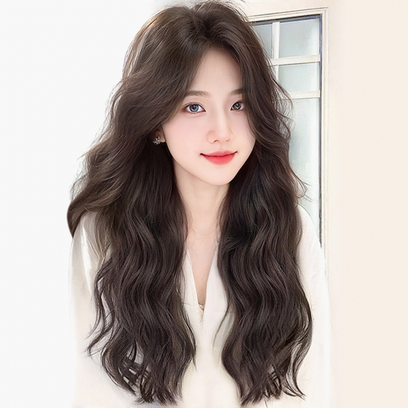 [언니네 가발] 여신 웨이브 긴머리 통가발(브라운)