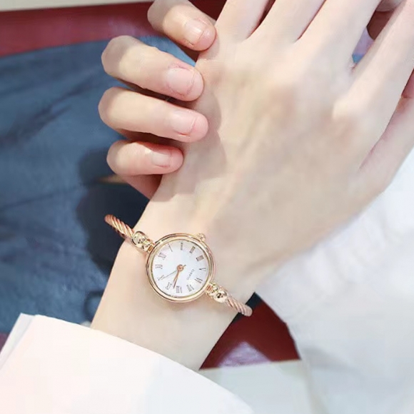 여성용 손목시계 A-4(골드/화이트)
