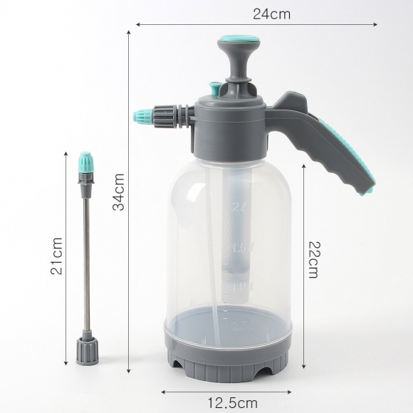 에어워터 숏 + 롱노즐 압축분무기(2L) (그레이)