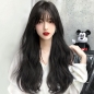 [언니네 가발] 루즈 웨이브 긴머리 통가발(블랙)