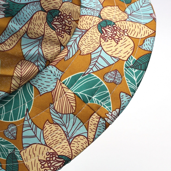 플라워 마스크 일체형 모자(머스타드)