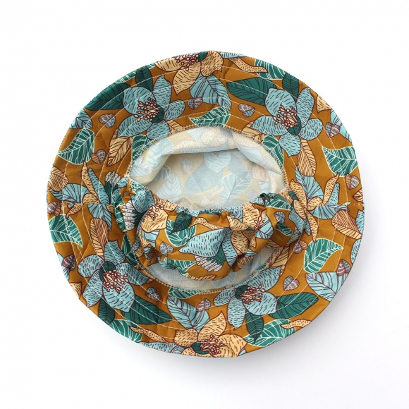 플라워 마스크 일체형 모자(머스타드)