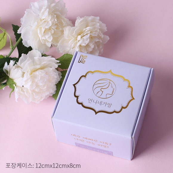 [언니네 가발] 똥머리 집게핀 가발(파마머리) (브라운)  