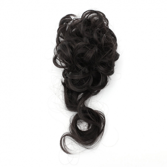 [언니네 가발] 웨이브 올림머리 집게핀 가발(내추럴블랙)