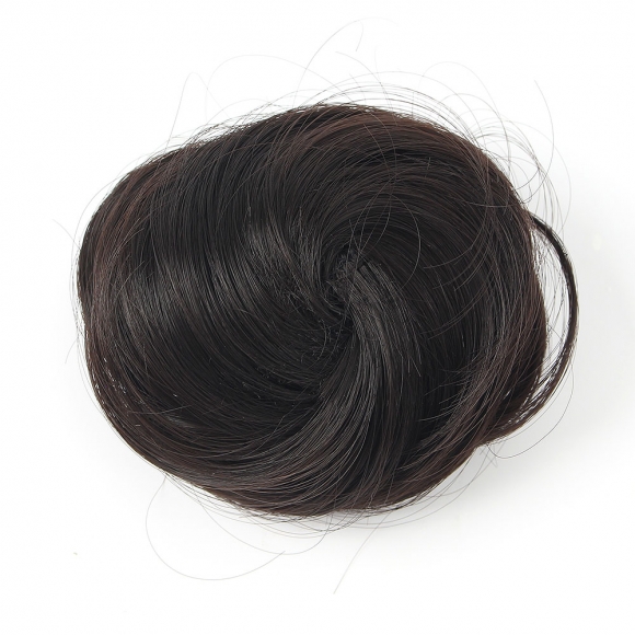 [언니네 가발] 똥머리 집게핀 가발(생머리) (내추럴블랙)  