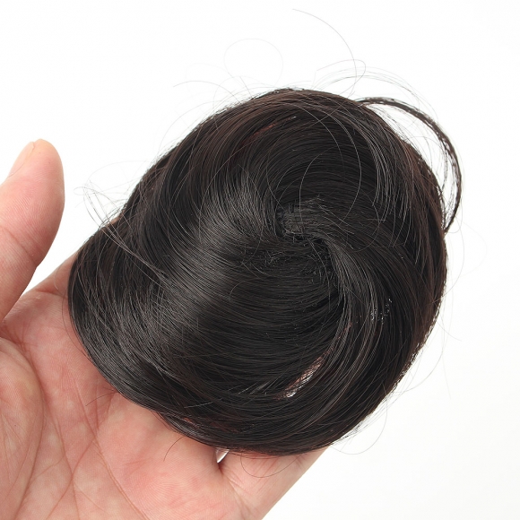 [언니네 가발] 똥머리 집게핀 가발(생머리) (내추럴블랙)  