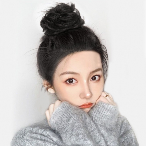 [언니네 가발] 뷰티 올림머리 곱창밴드 가발(내추럴블랙)  