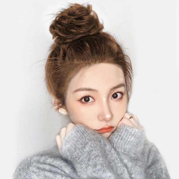 [언니네 가발] 뷰티 올림머리 곱창밴드 가발(라이트브라운)   