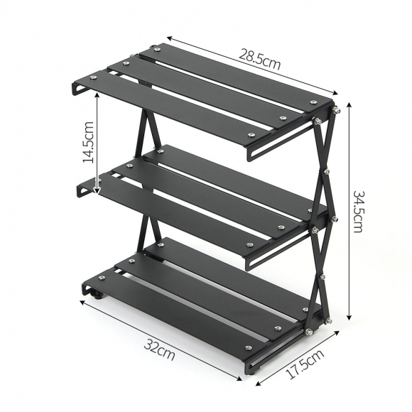 3단 접이식 경량 캠핑 선반(알루미늄합금)