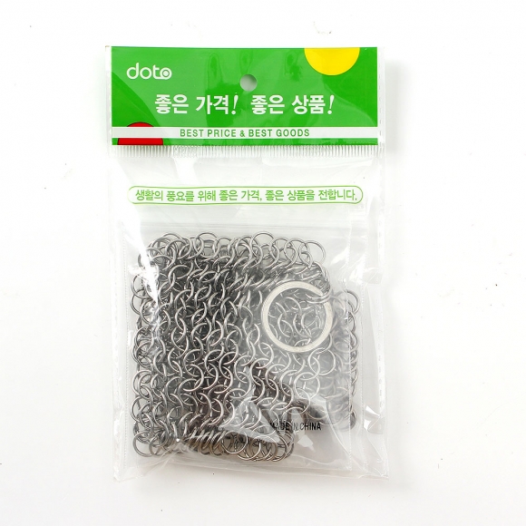 반영구 스텐링 수세미 2p세트(사각형) (10cm)