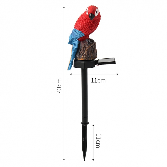 [솔라가든] 앵무새 LED 태양광 정원등(레드)