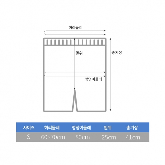 스포츠 러닝 타이즈 반바지(S) (스카이블루) 