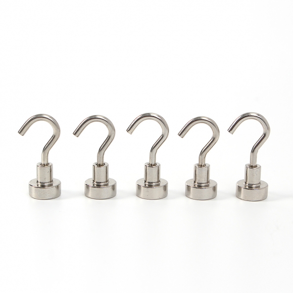 [몬스터킹] 네오디뮴 강력 자석후크 5개입(12x32mm)