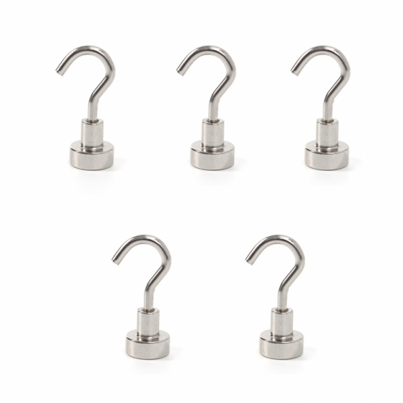 [몬스터킹] 네오디뮴 강력 자석후크 5개입(12x32mm)