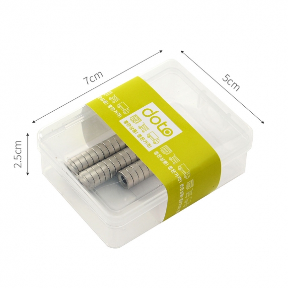 [몬스터킹] 네오디뮴 원형사라 자석 50개입(8x2.5mm) (홀6/3)