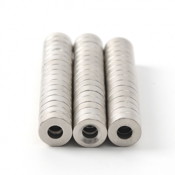 [몬스터킹] 네오디뮴 원형사라 자석 50개입(8x2.5mm) (홀6/3)