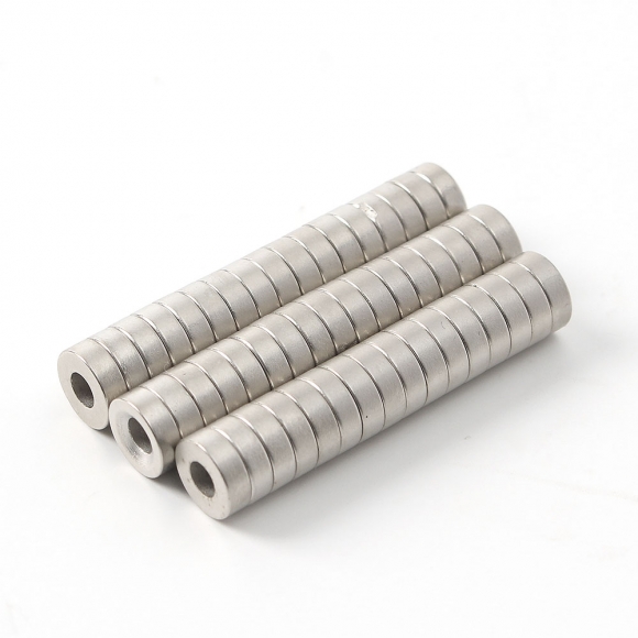 [몬스터킹] 네오디뮴 원형사라 자석 50개입(8x2.5mm) (홀6/3)
