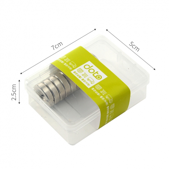 [몬스터킹] 네오디뮴 원형사라 자석 10개입(18x5mm) (홀8/4)      