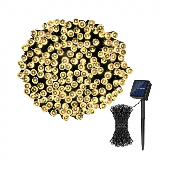 [도토로] 태양광 LED 1000구 줄전구(100m) (웜색)