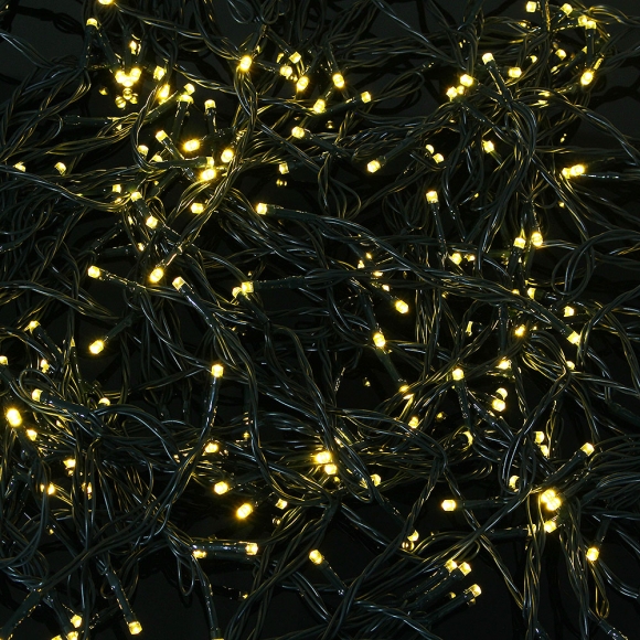 [도토로] 태양광 LED 1000구 줄전구(100m) (웜색)