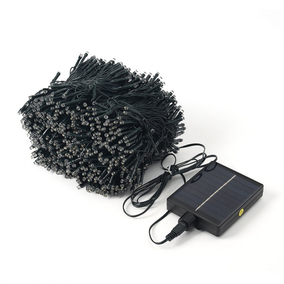 [도토로] 태양광 LED 1000구 줄전구(100m) (웜색)