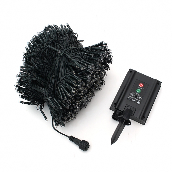 [도토로] 태양광 LED 1000구 줄전구(100m) (웜색)