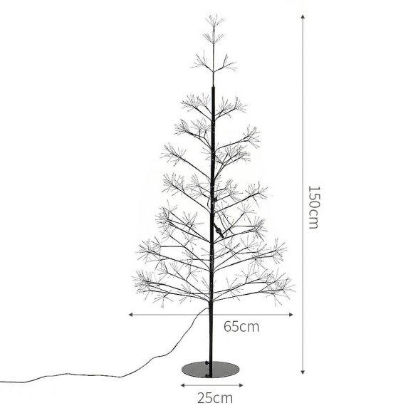 지네전구 겨울나무 무드등(150cm)