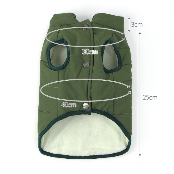 겨울내내 패딩조끼 반려견옷(M) (그린)