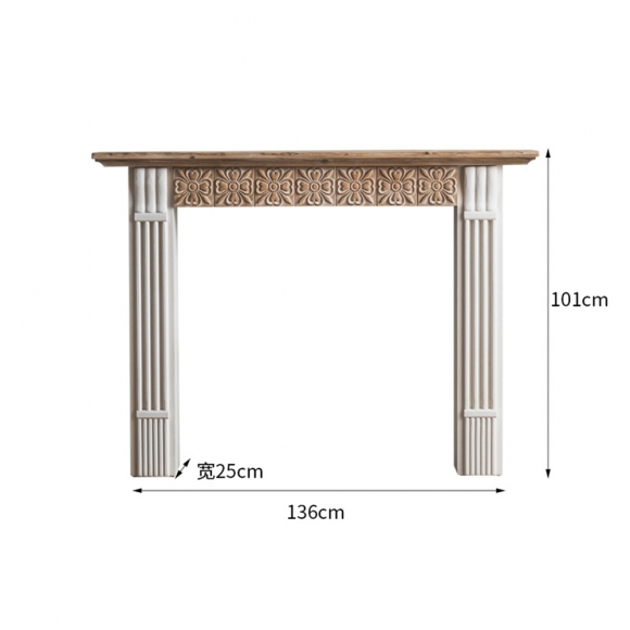 홈인테리어 조각 빈티지 벽난로 현관 진열대 콘솔 테이블02