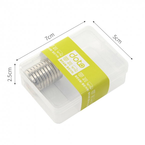 [몬스터킹] 네오디뮴 원형사라 자석 10개입(20x3mm) (홀10/5)      