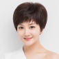 [언니네 가발] 완벽 탑커버 인모 정수리가발(브라운)