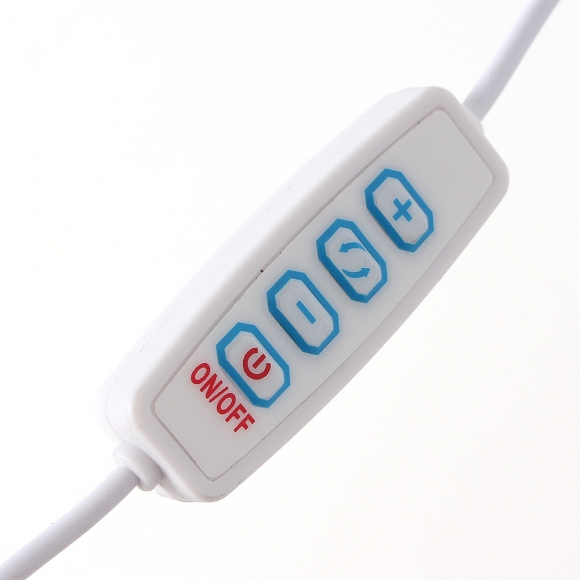 플렉시블 LED 집게 스탠드(58cm) (화이트)